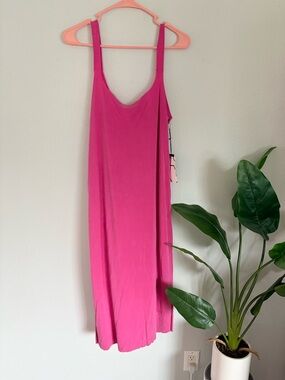 Kada nwt Vibrant Pink Maxi Slip Dress